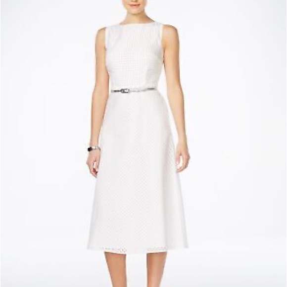 Jessica Howard Dresses Jessica Howard White Check Dress Size 4p